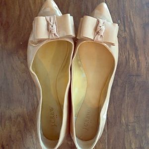 Jcrew ballet flat nude shoes